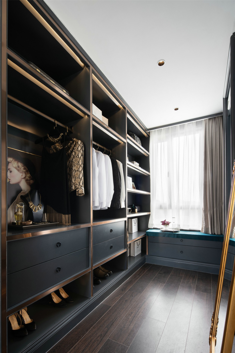 歐式古典風格別墅室內(nèi)設(shè)計家裝案例-衣帽間