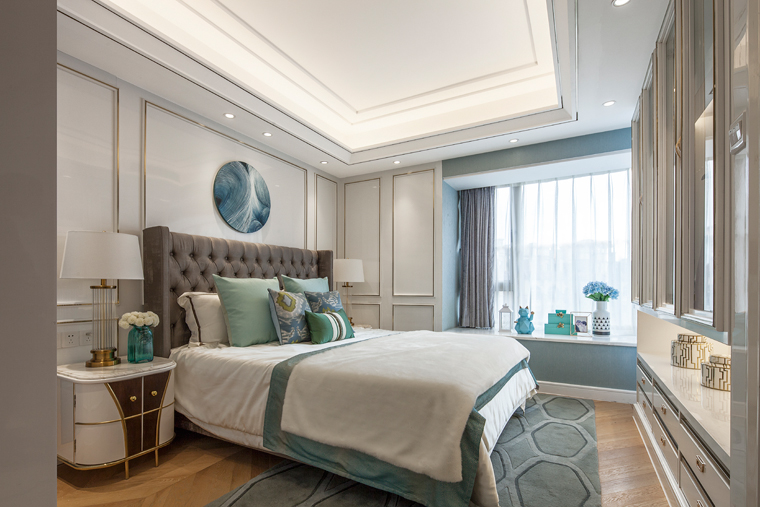 裝修案例美式輕奢風格室內(nèi)裝修效果圖-臥室 裝修案例美式輕奢風格室內(nèi)裝修效果圖-臥室