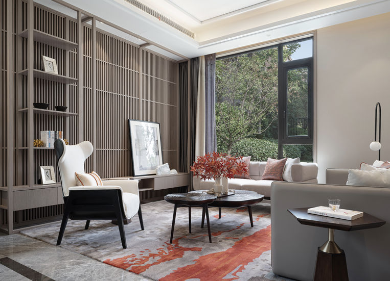 新中式風(fēng)格別墅室內(nèi)設(shè)計(jì)家裝案例-客廳 新中式風(fēng)格別墅室內(nèi)設(shè)計(jì)家裝案例-客廳