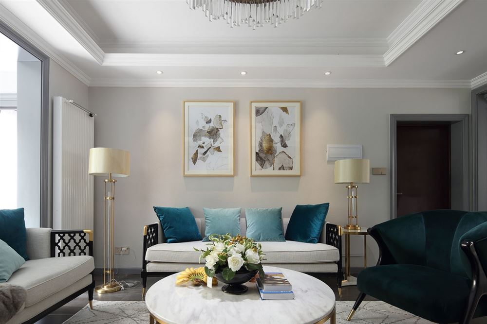 惠州市昶盛昶園輕奢風格三居室裝修案例