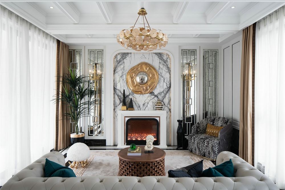 佛山市順德華潤(rùn)置地廣場(chǎng)輕奢風(fēng)格四居室裝修案例