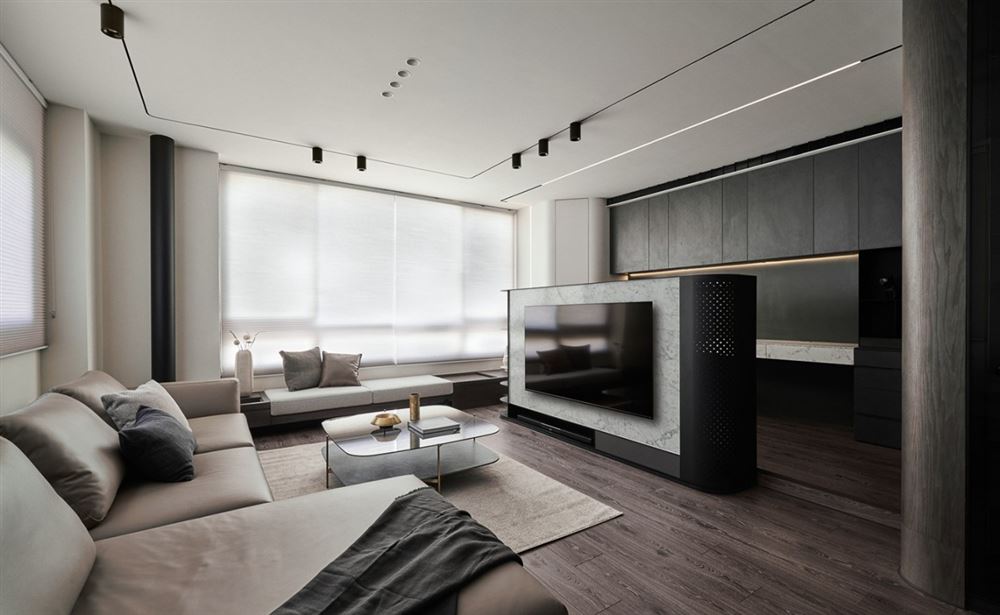 佛山市招商城市主場(chǎng)現(xiàn)代簡約風(fēng)格四居室裝修案例