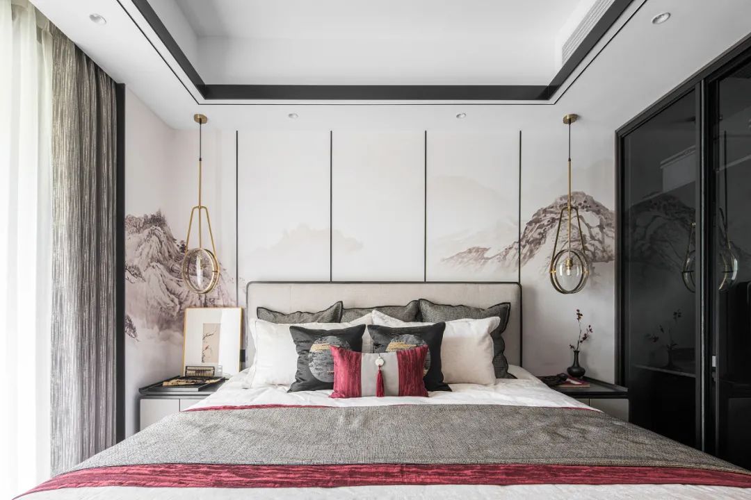 新中式風格室內(nèi)設(shè)計家裝案例-臥室 新中式風格室內(nèi)設(shè)計家裝案例-臥室