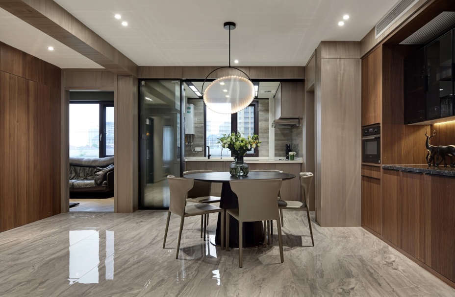 現(xiàn)代簡約風格室內(nèi)家裝案例效果圖-餐廳 現(xiàn)代簡約風格室內(nèi)家裝案例效果圖-餐廳