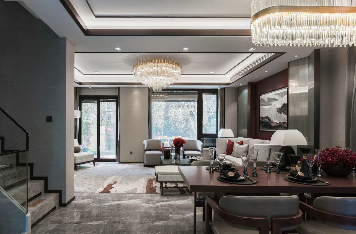 新中式風(fēng)格別墅室內(nèi)設(shè)計家裝案例-樓梯間 新中式風(fēng)格別墅室內(nèi)設(shè)計家裝案例-樓梯間