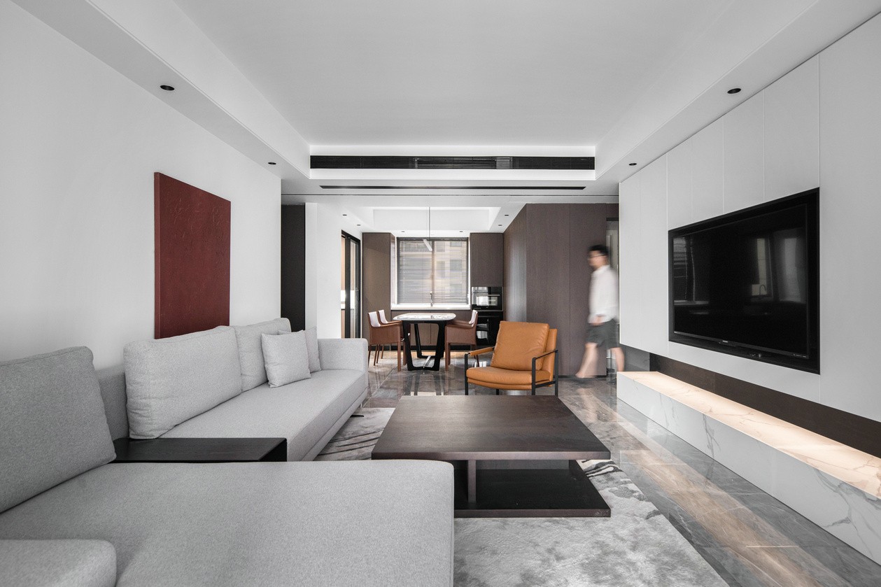 現(xiàn)代極簡風(fēng)格室內(nèi)家裝案例效果圖-餐客廳 現(xiàn)代極簡風(fēng)格室內(nèi)家裝案例效果圖-餐客廳