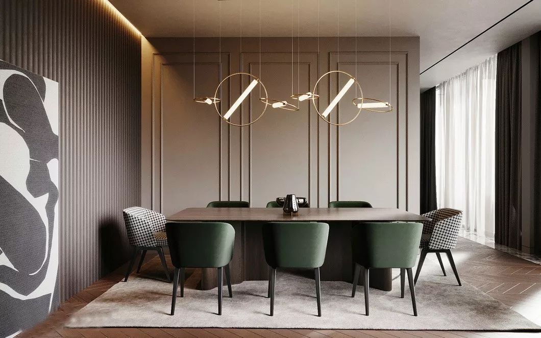 佛山裝修公司現(xiàn)代輕奢風(fēng)格室內(nèi)裝修效果圖-餐廳 佛山裝修公司現(xiàn)代輕奢風(fēng)格室內(nèi)裝修效果圖-餐廳