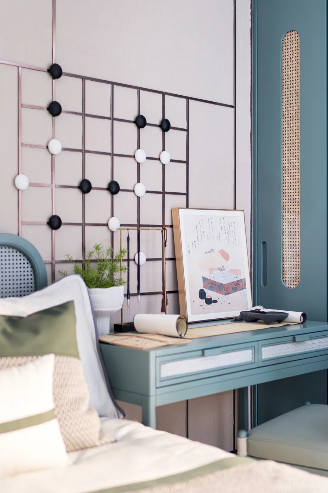 新中式風格室內(nèi)設(shè)計家裝案例-次臥書桌 新中式風格室內(nèi)設(shè)計家裝案例-次臥書桌