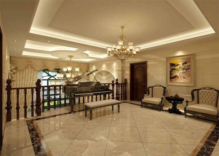 簡約歐式風格別墅裝修設計效果圖-雅寶名門世家別墅360平米-別墅二樓平臺裝修設計 簡約歐式風格別墅裝修設計效果圖-雅寶名門世家別墅360平米-別墅二樓平臺裝修設計