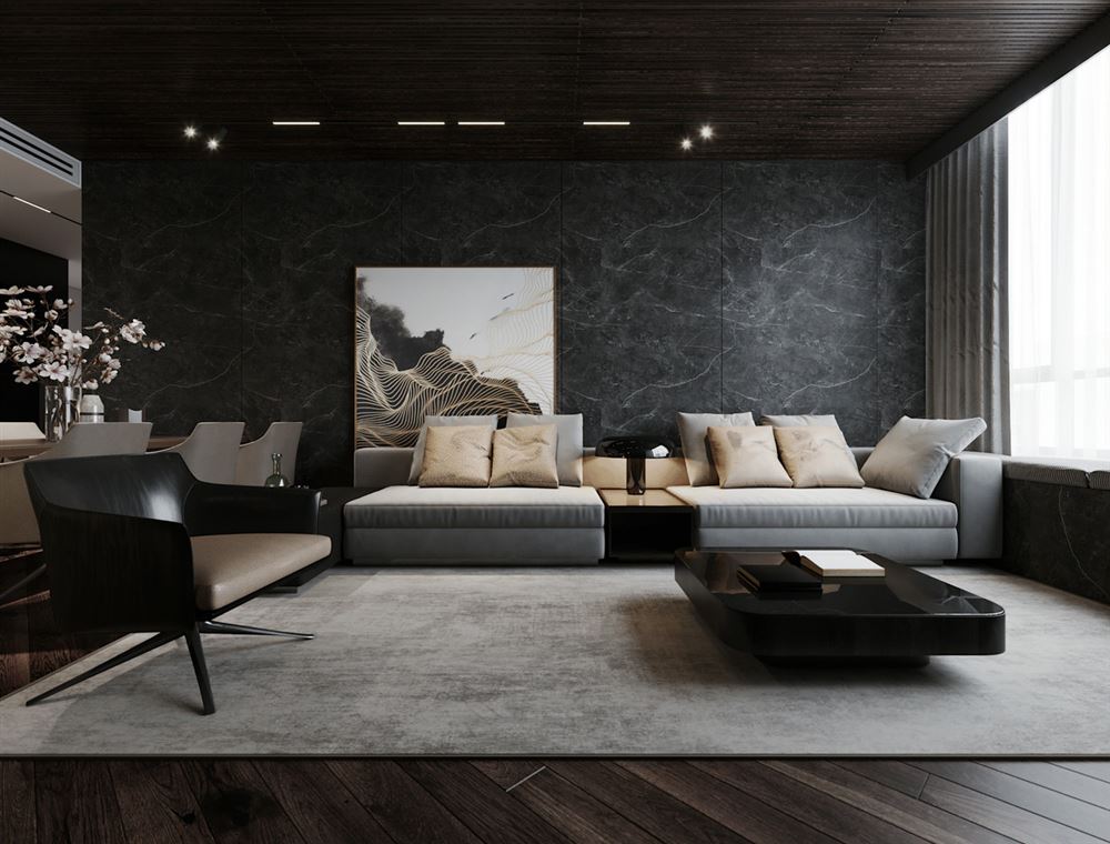 佛山市金地·中南·新城大境現(xiàn)代簡約風(fēng)格四居室裝修案例