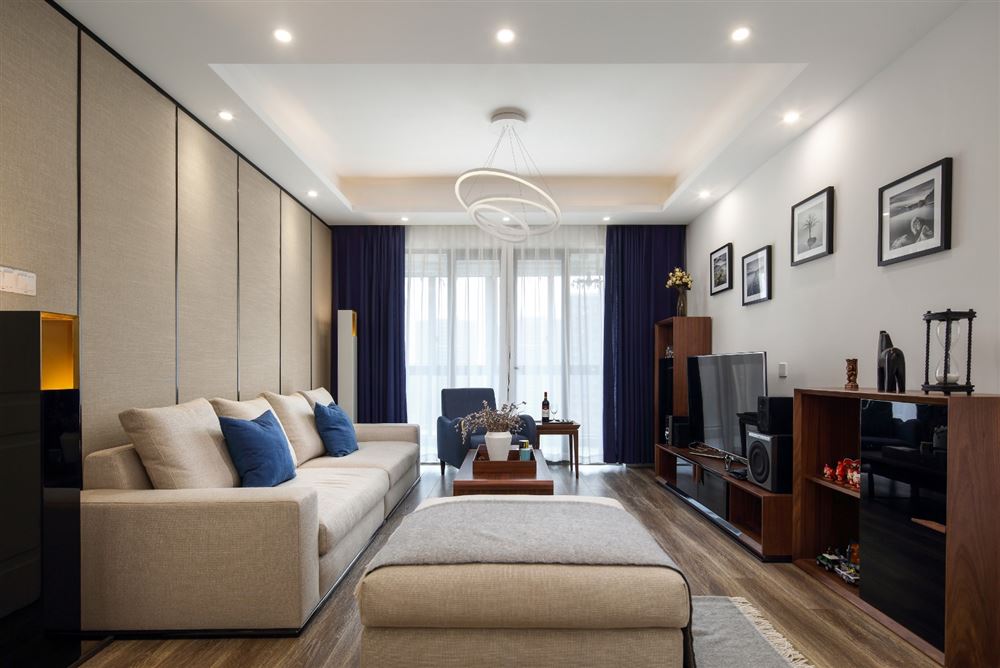 廣州市遠(yuǎn)東·御江豪庭新中式風(fēng)格三居室裝修案例