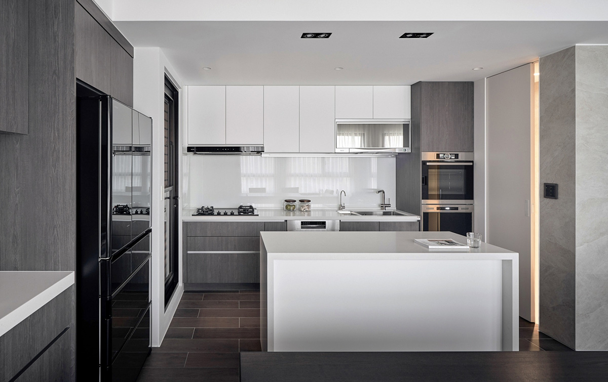 現(xiàn)代簡約風格家裝設計室內(nèi)裝修效果圖-廚房 現(xiàn)代簡約風格家裝設計室內(nèi)裝修效果圖-廚房