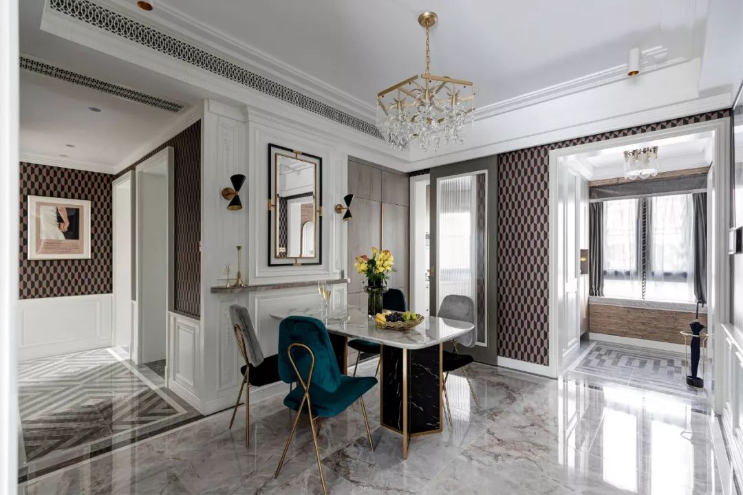 裝修案例輕奢風格室內(nèi)裝修效果圖-餐廳 裝修案例輕奢風格室內(nèi)裝修效果圖-餐廳