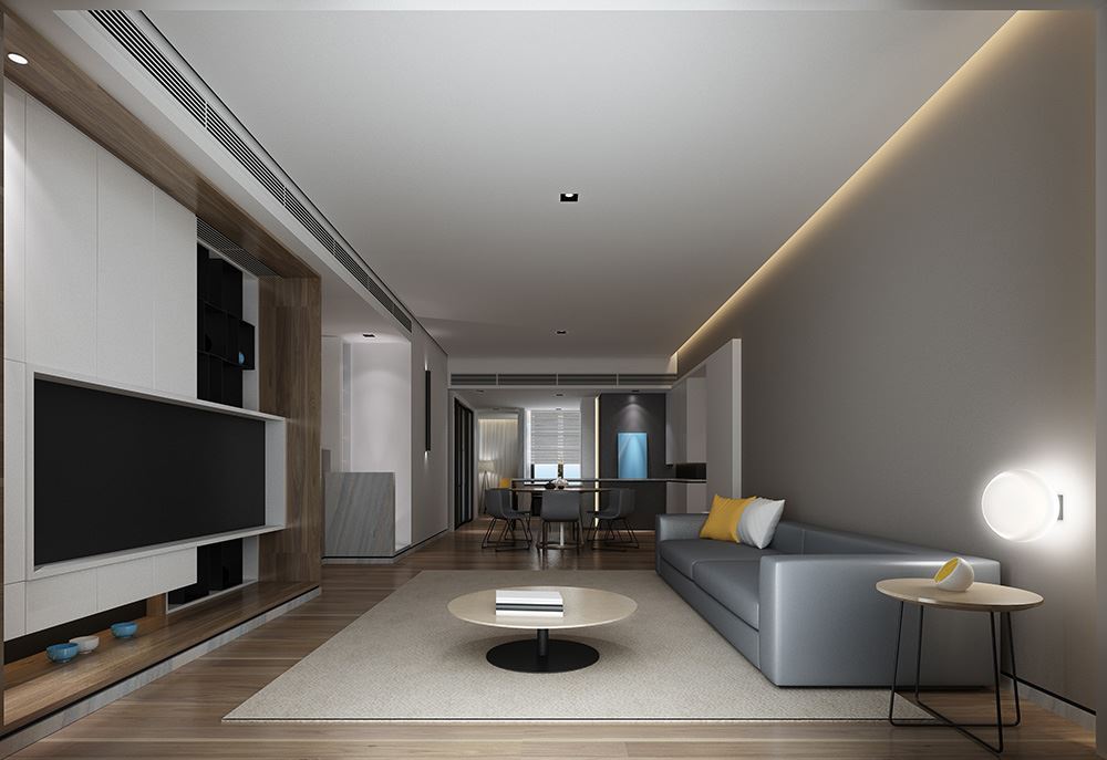 廣州市中海花城灣輕奢風(fēng)格四居室裝修案例