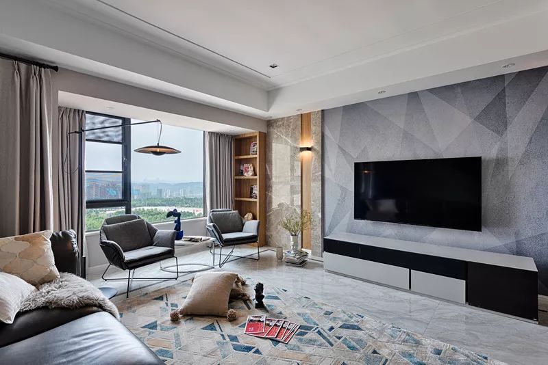 成熟優(yōu)雅的現(xiàn)代簡約風格室內裝修設計效果圖-客廳背景墻 成熟優(yōu)雅的現(xiàn)代簡約風格室內裝修設計效果圖-客廳背景墻