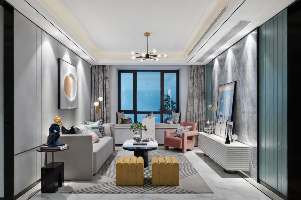 佛山市新希望悅瓏灣輕奢風(fēng)格三居室裝修案例