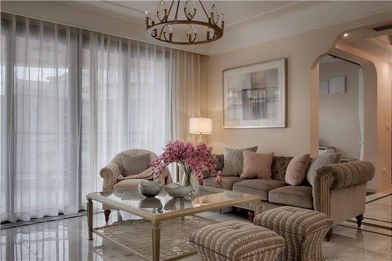 廣州市云星錢隆天譽美式風(fēng)格三居室裝修案例