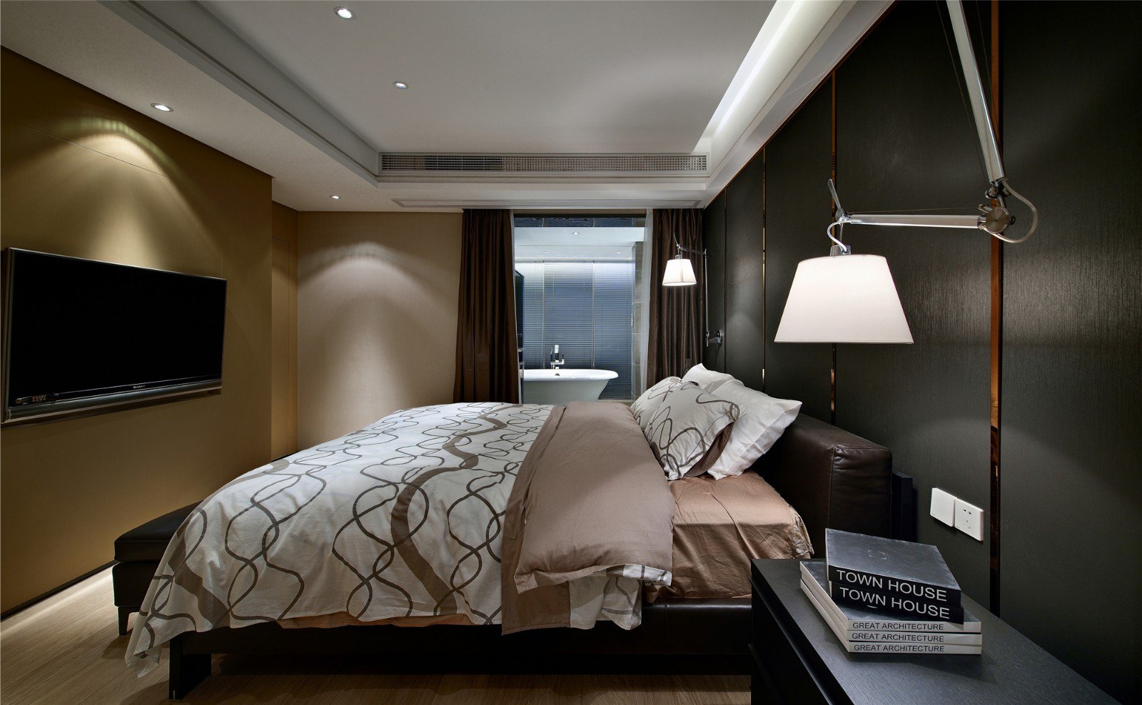 現(xiàn)代簡約風格家裝設(shè)計室內(nèi)裝修效果圖-主臥 現(xiàn)代簡約風格家裝設(shè)計室內(nèi)裝修效果圖-主臥