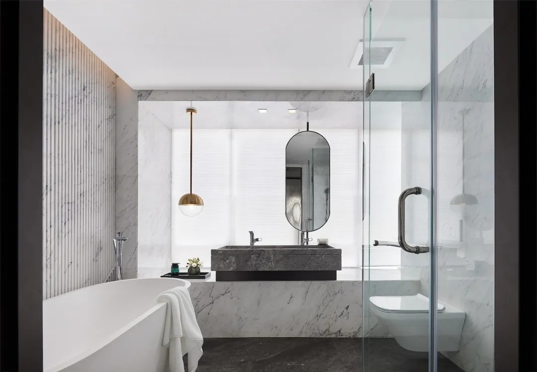 現代輕奢風格室內設計家裝案例-衛(wèi)生間