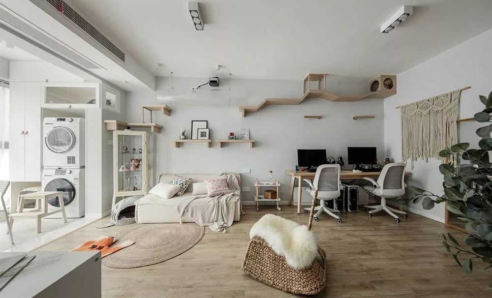 北歐簡約風(fēng)格家裝設(shè)計室內(nèi)裝修效果圖-客廳全景 北歐簡約風(fēng)格家裝設(shè)計室內(nèi)裝修效果圖-客廳全景