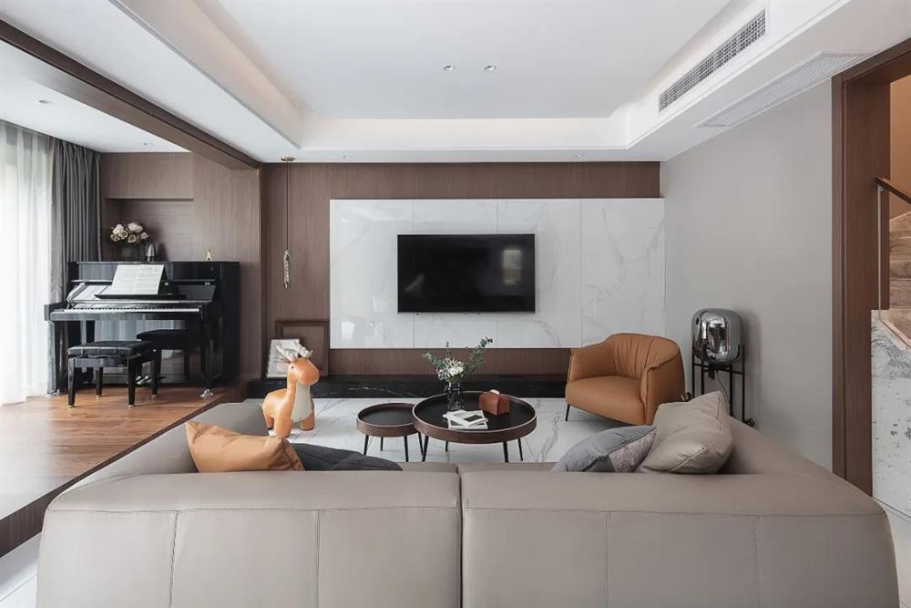 江門市東富花園現(xiàn)代簡約風格三居室裝修案例