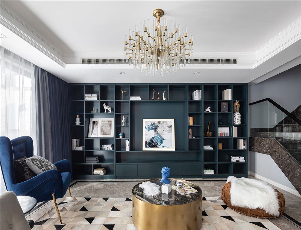 惠州市昶盛昶園美式風格四居室裝修案例