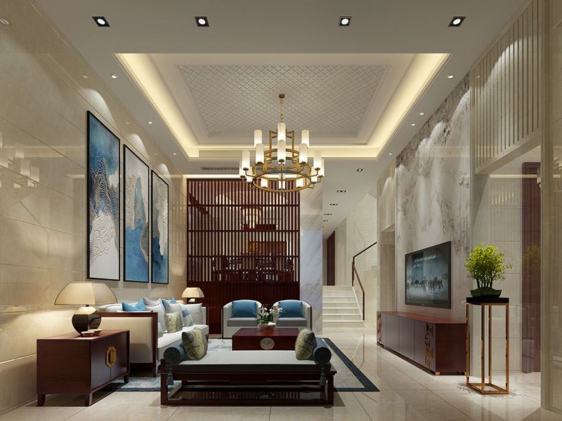 泰州市碧水華庭現(xiàn)代簡約風(fēng)格別墅裝修案例