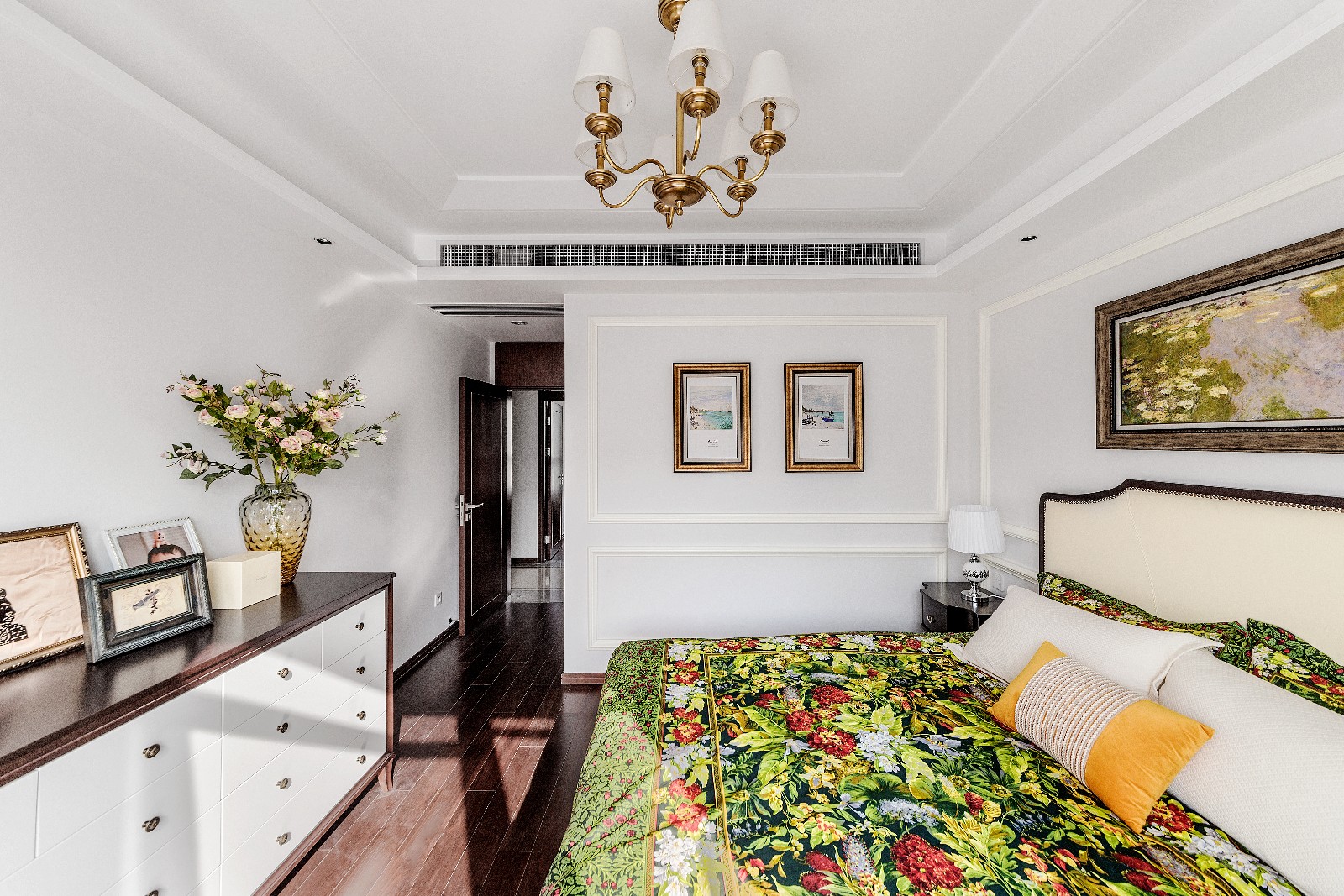 美式田園風格家裝設計室內裝修效果圖-主臥 美式田園風格家裝設計室內裝修效果圖-主臥