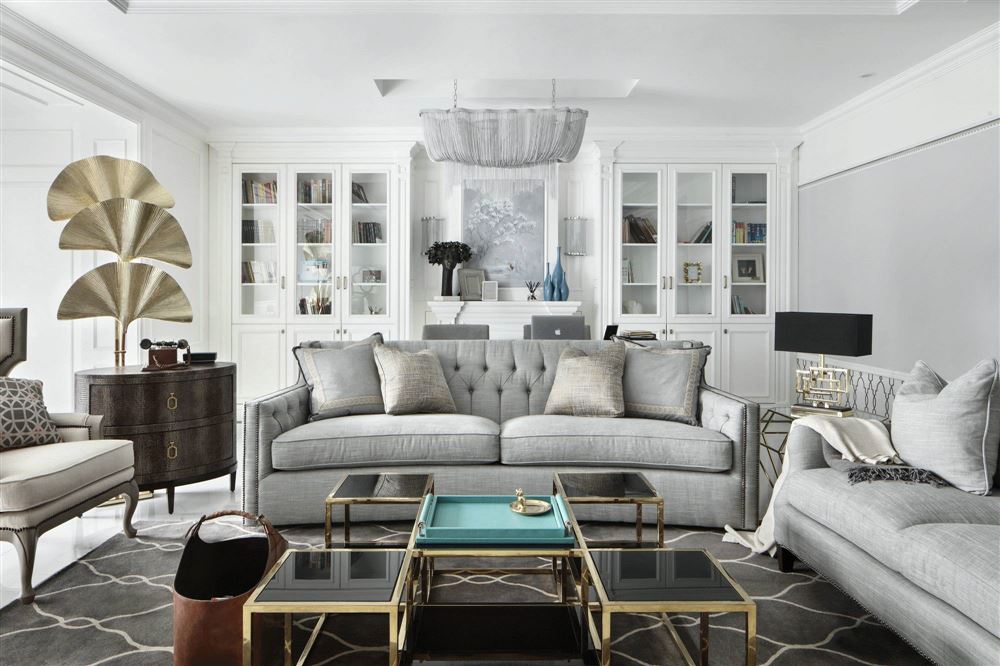 廣州市逸翠灣輕奢風(fēng)格四居室裝修案例