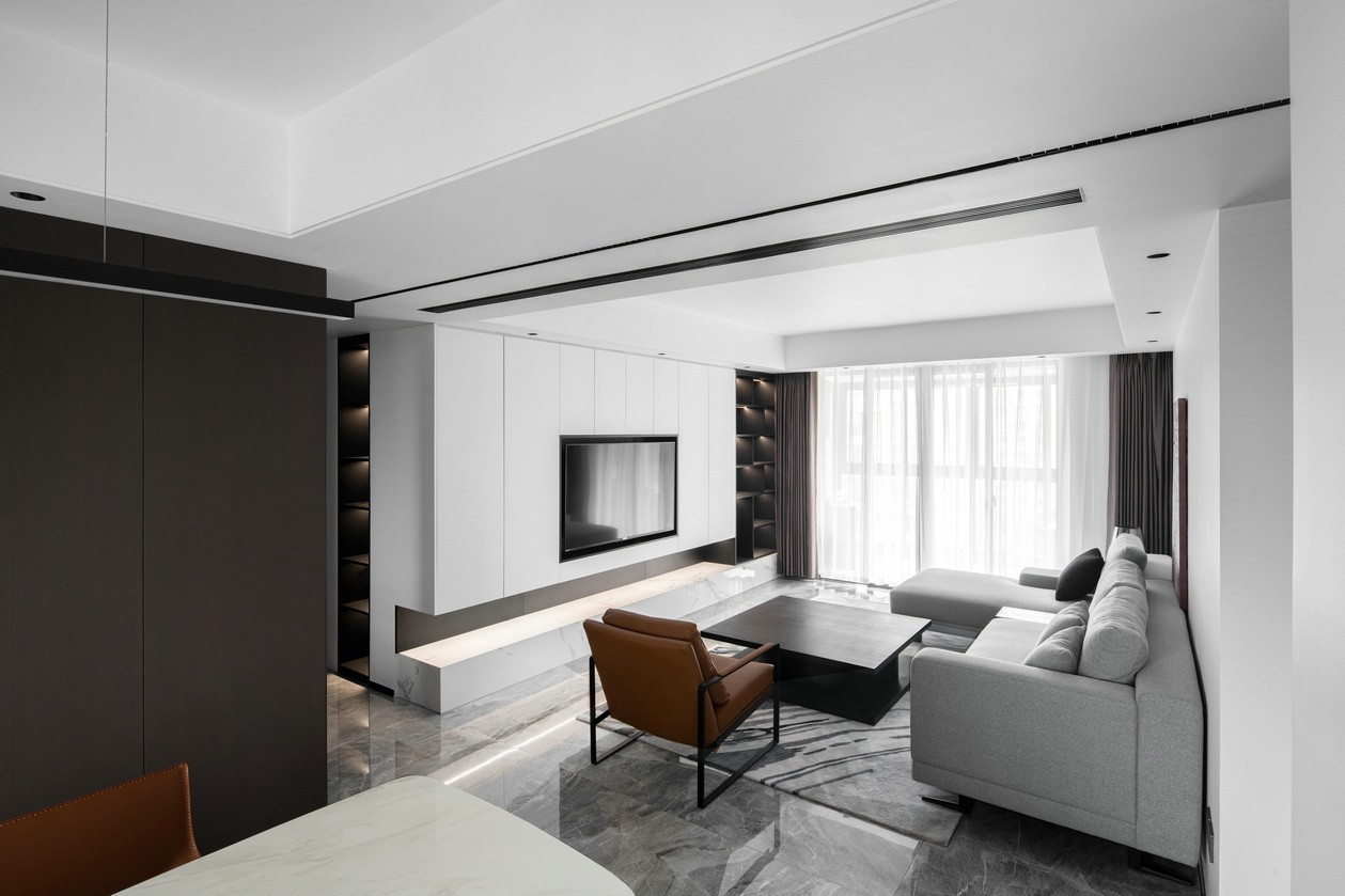 現(xiàn)代極簡風(fēng)格室內(nèi)家裝案例效果圖-客餐廳 現(xiàn)代極簡風(fēng)格室內(nèi)家裝案例效果圖-客餐廳