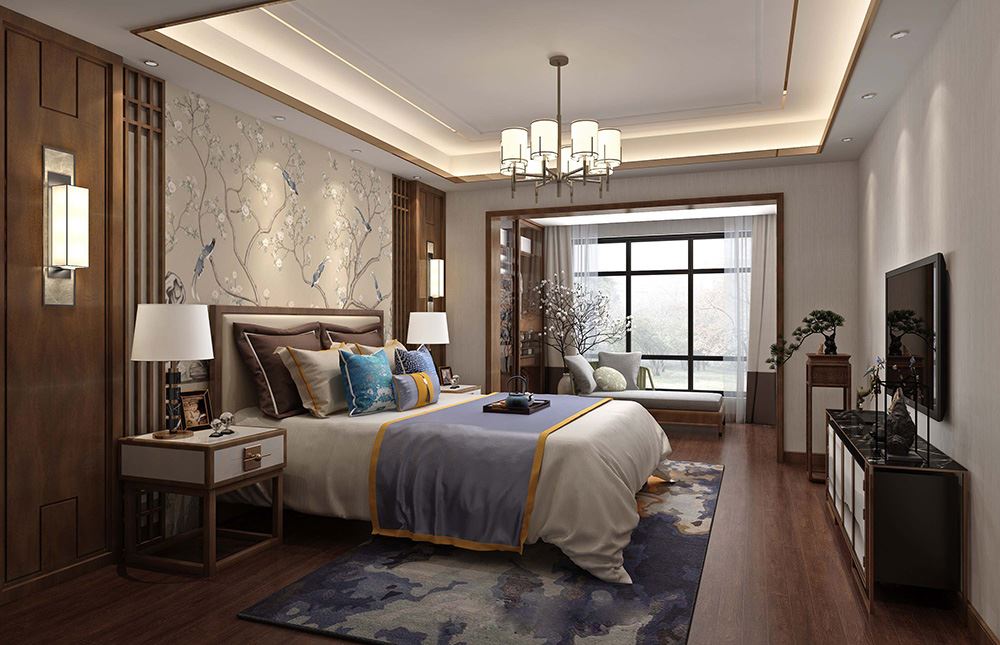 佛山市金地&middot;招商臻玥府新中式風(fēng)格復(fù)式裝修案例