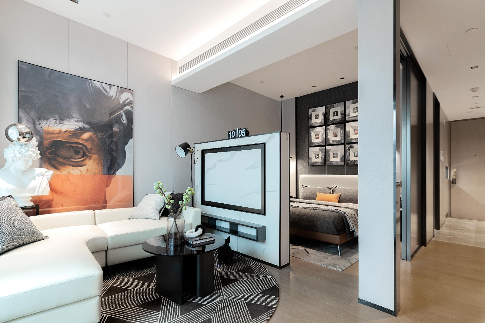 輕奢風格家裝設(shè)計室內(nèi)裝修效果圖-客廳 輕奢風格家裝設(shè)計室內(nèi)裝修效果圖-客廳