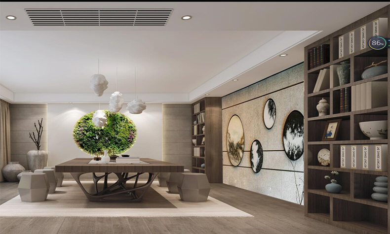 佛山市復(fù)地公園和光現(xiàn)代簡(jiǎn)約風(fēng)格別墅裝修案例