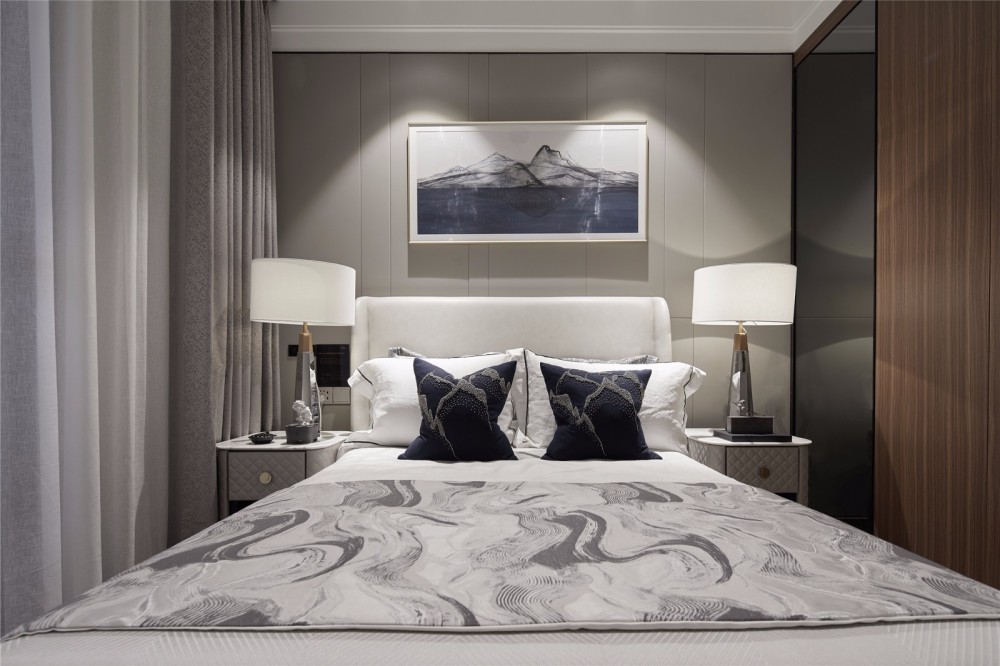 北歐輕奢風(fēng)格室內(nèi)設(shè)計(jì)家裝案例-臥室 北歐輕奢風(fēng)格室內(nèi)設(shè)計(jì)家裝案例-臥室