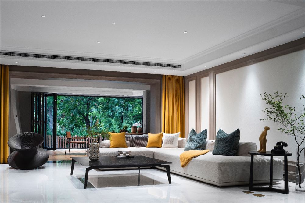 江門市百樂園美式風(fēng)格三居室裝修案例