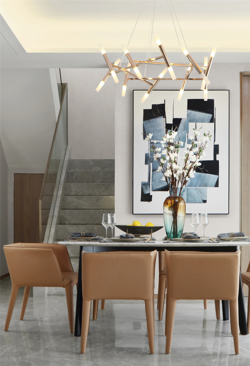 現(xiàn)代簡約風格室內(nèi)家裝案例效果圖-樓梯 現(xiàn)代簡約風格室內(nèi)家裝案例效果圖-樓梯