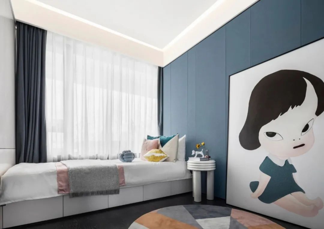 現(xiàn)代輕奢風格室內(nèi)設計家裝案例-次臥 現(xiàn)代輕奢風格室內(nèi)設計家裝案例-次臥