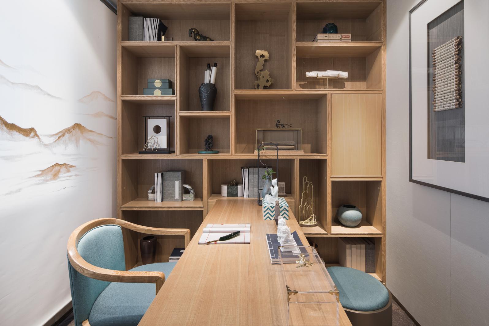 新中式風(fēng)格家裝設(shè)計(jì)室內(nèi)裝修效果圖-書(shū)房 新中式風(fēng)格家裝設(shè)計(jì)室內(nèi)裝修效果圖-書(shū)房