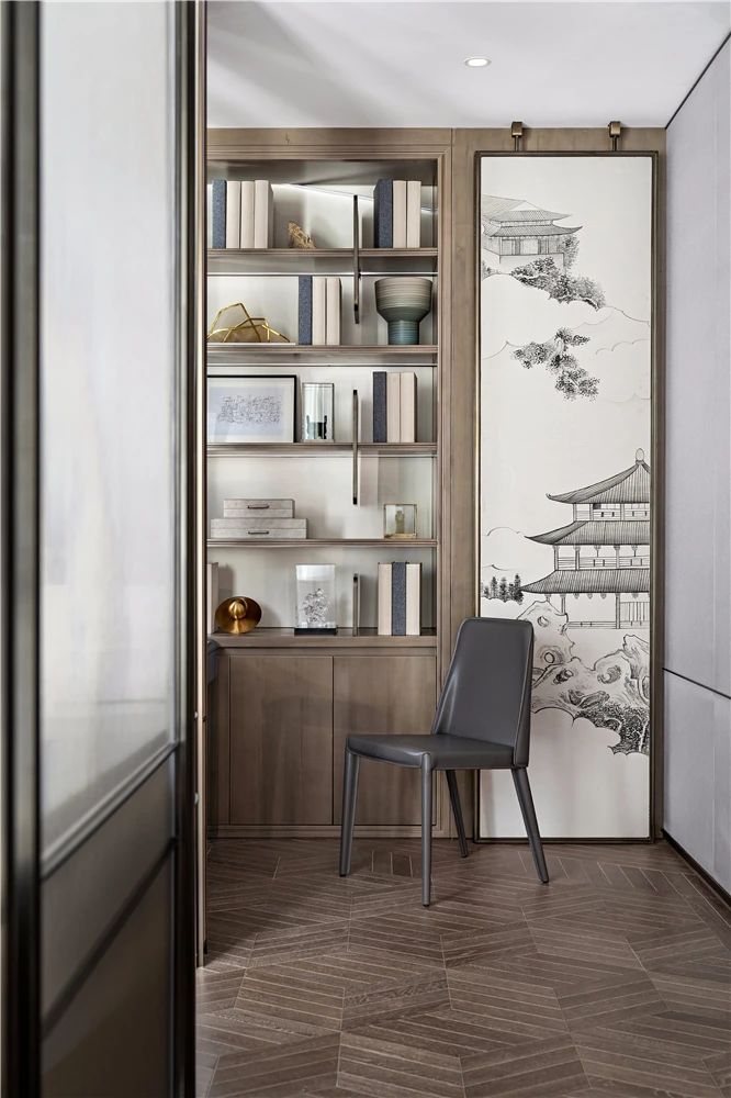 新中式風(fēng)格室內(nèi)設(shè)計(jì)家裝案例-書房 新中式風(fēng)格室內(nèi)設(shè)計(jì)家裝案例-書房