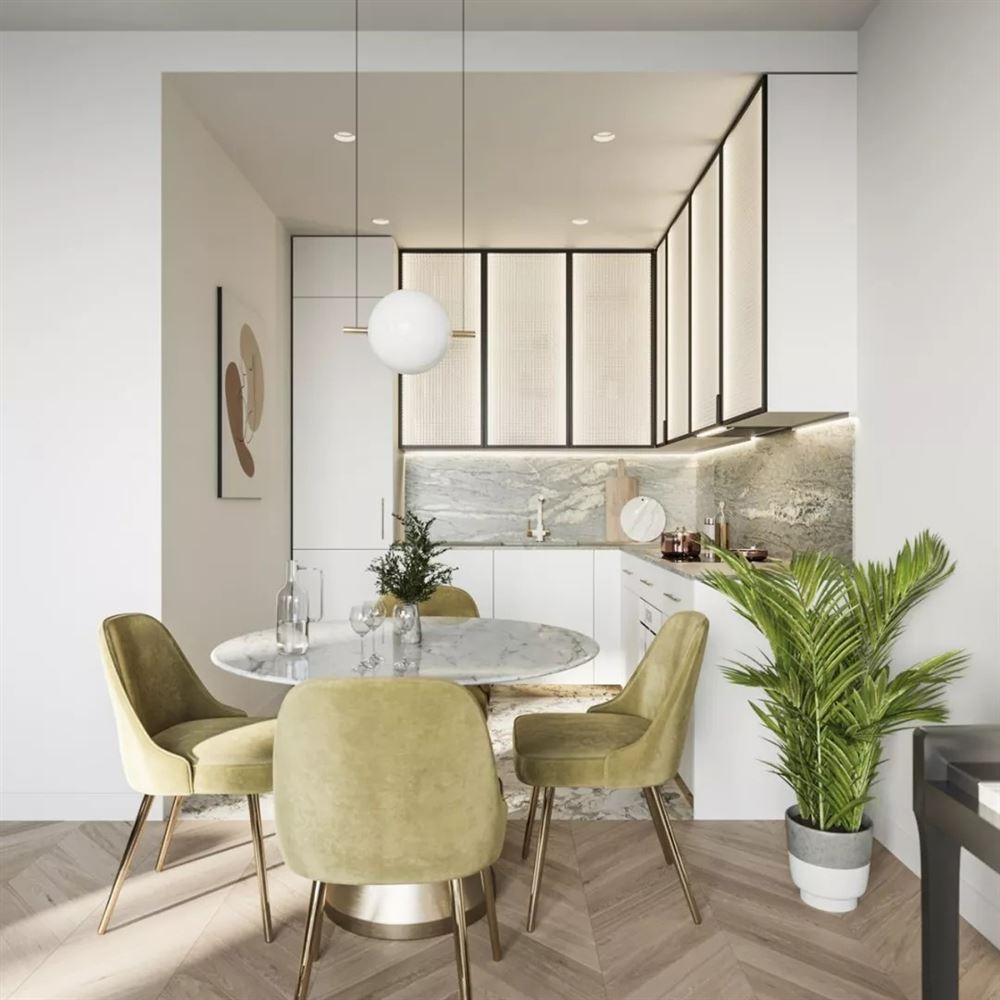 佛山市美的&middot;金地&middot;新明珠&middot;鳳翔灣壹號現(xiàn)代簡約風格二居室裝修案例