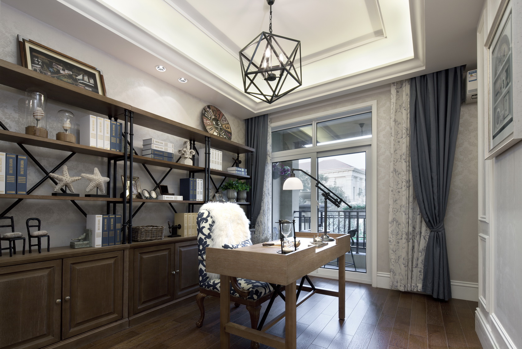 裝修案例地中海風(fēng)格室內(nèi)裝修效果圖-書(shū)房 裝修案例地中海風(fēng)格室內(nèi)裝修效果圖-書(shū)房