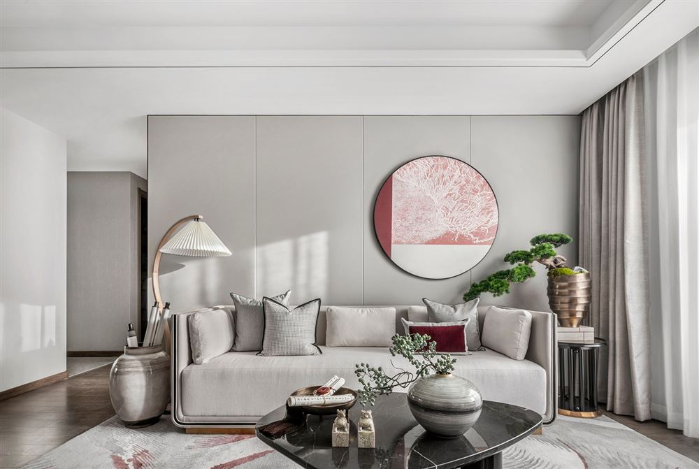 湛江市萬象凱旋灣輕奢風(fēng)格三居室裝修案例