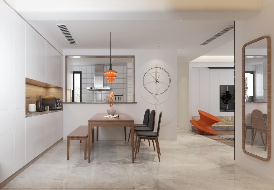 現(xiàn)代簡約風格室內(nèi)家裝案例效果圖-餐廳 現(xiàn)代簡約風格室內(nèi)家裝案例效果圖-餐廳