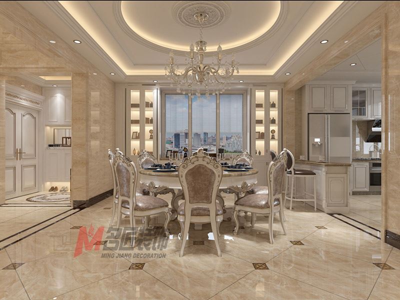 自貢市川南建材市場歐式風(fēng)格別墅裝修案例