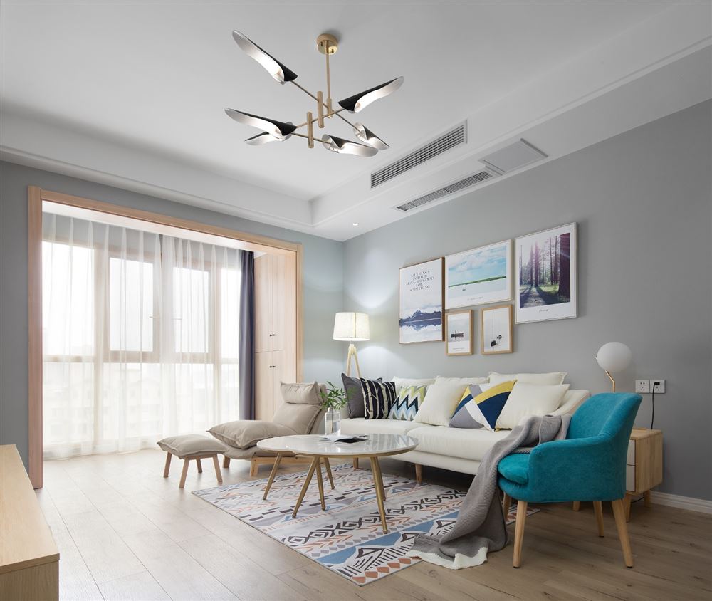 江門市潮連聚龍新村北歐風格三居室裝修案例