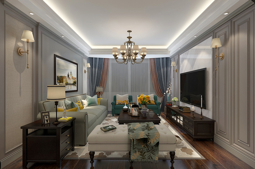 裝修公司簡美風格室內(nèi)裝修效果圖-客廳 裝修公司簡美風格室內(nèi)裝修效果圖-客廳