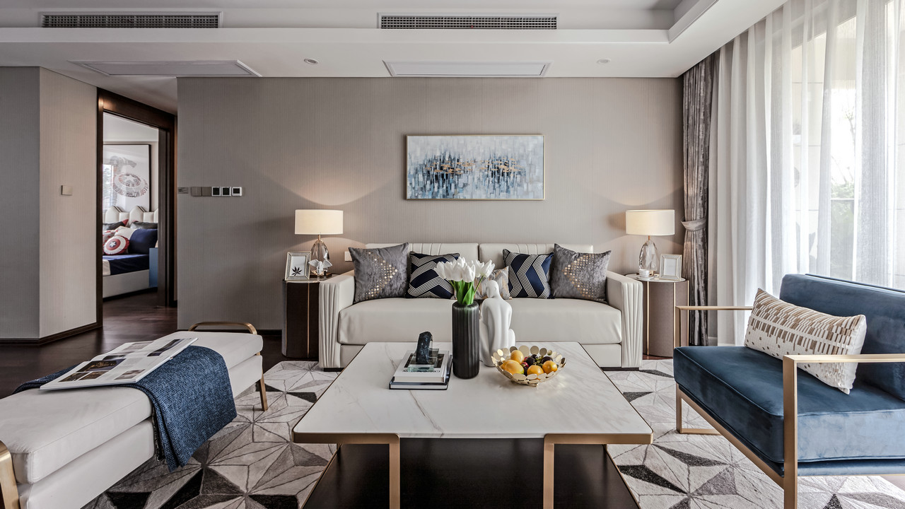 輕奢風(fēng)格家裝設(shè)計(jì)室內(nèi)裝修效果圖-客廳 輕奢風(fēng)格家裝設(shè)計(jì)室內(nèi)裝修效果圖-客廳