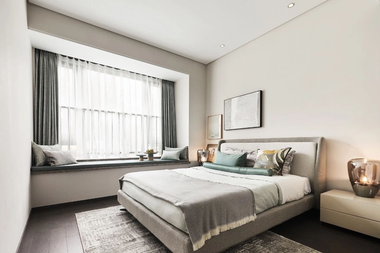 現代輕奢風格室內設計家裝案例-次臥