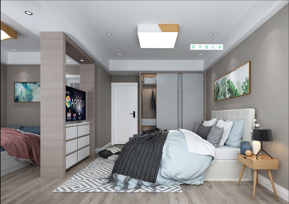 臺(tái)州市北山小區(qū)現(xiàn)代簡約風(fēng)格三居室裝修案例