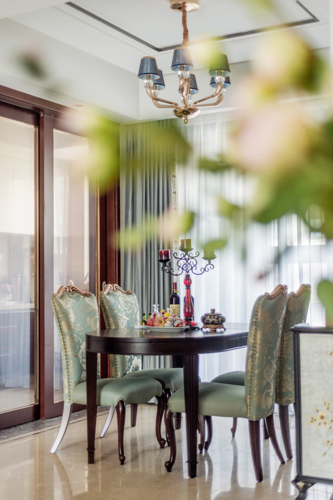 美式田園風格家裝設計室內裝修效果圖-餐廳 美式田園風格家裝設計室內裝修效果圖-餐廳